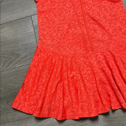 Stella McCartney X Adidas Floral Mesh Tennis Dress Tomato Red Size XS/S