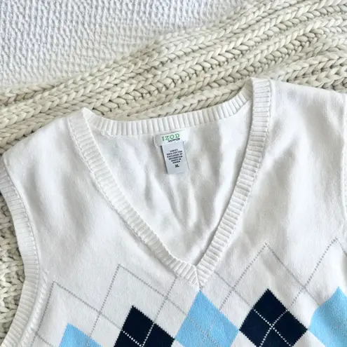 IZOD XFG argyle Sleeveless cotton vest