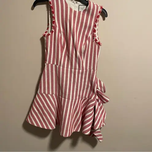 Alexis  x Revolve Cara Dress in Red Cream Stripes- Size Medium