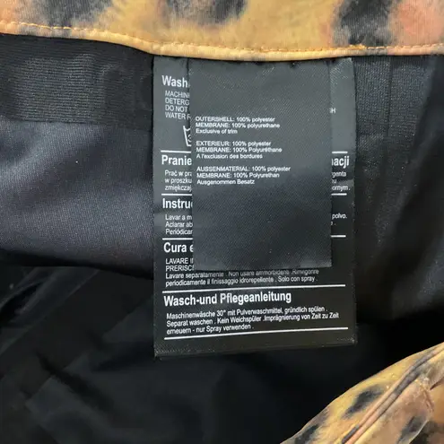 Burton The White Collection Leopard Print Sassy Snow Pants Women's Size L