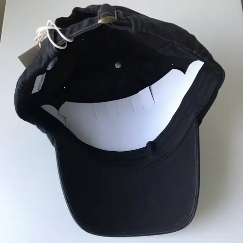 MOTHER Hats Off Metallic Embroidered Hat, NWT Black