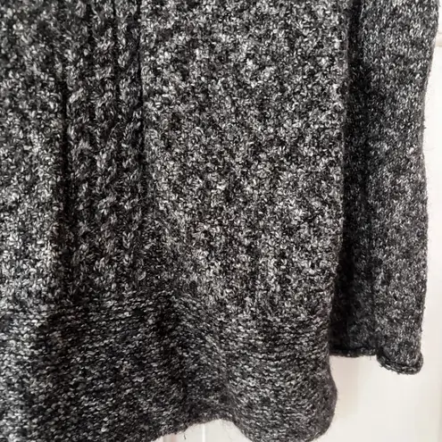 prAna Nolan Tunic Sweater Coal Gray Grey Size Small Crew Neck Braided Knit