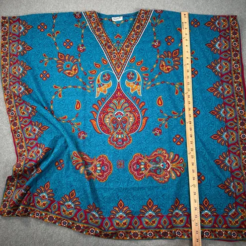 Sante Classics Kaftan Women's One Size Blue Bedazzled V