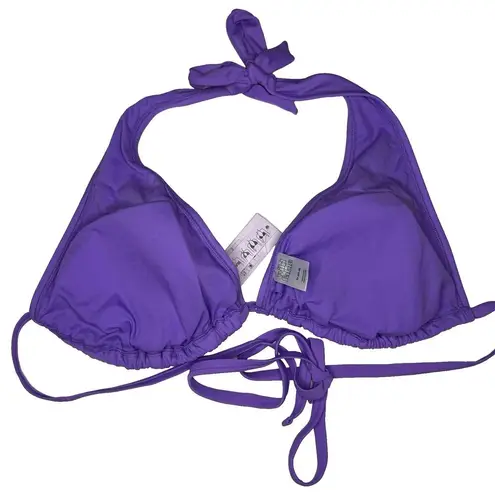 Wild Fable  Dark Purple 5-Way Halter Swim Bikini Top Plus Size 2X (20 - 22) NEW