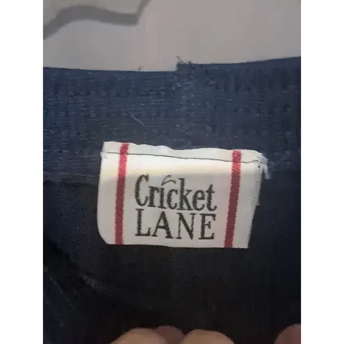 Cricket Lane Color Block Knit Top & Pant Set, Nautical Flags, Women's Large Blue