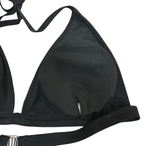 Beachsissi Womens L Silver Black Two Piece String Bikini