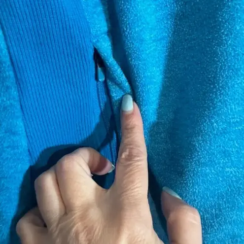 prAna Blue Long Sleeve Hooded Athletic Full Zip Casual Jacket Women Sz XS