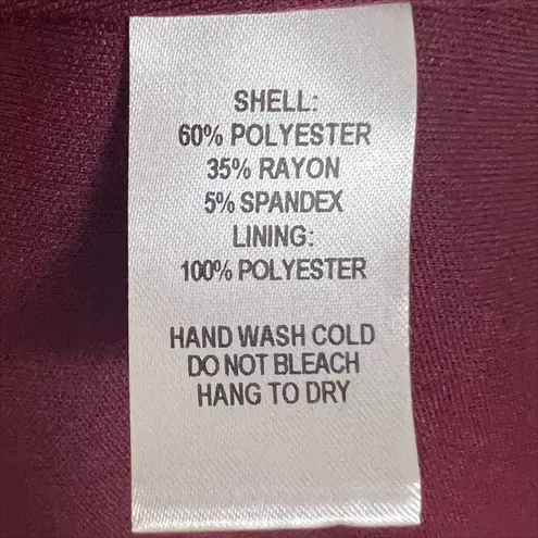 Lulus  Favorite Tune Faux Wrap Sweater Dress in Burgundy Size Medium