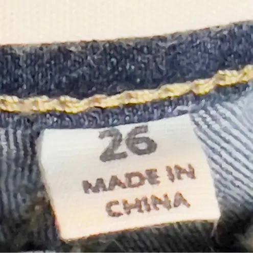 Evidnt Los Angeles Size 26 Verona Skinny Raw Hem Blue Denim Jeans 5 Pocket