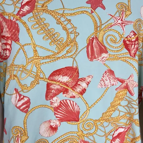 J. McLaughlin Seashell Wrap Top Womens Catalina Top Size Small Resort Beach Rope