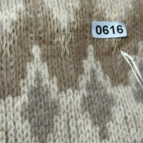 Ralph Lauren Women’s Size M Southwestern Aztec Cream Tan Horn Wool Sweater Vest Size M