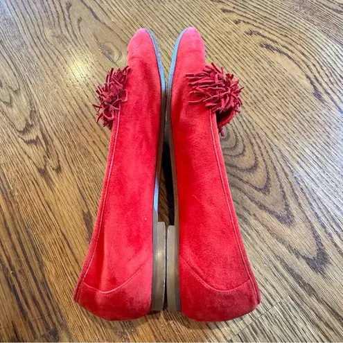 Aquazzura Red Suede Wild Thing Firenze Smoking Slippers | Size 38