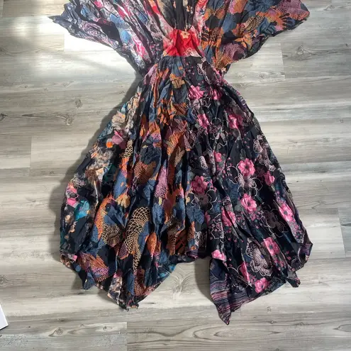 Vintage handmade dress, satin feel, pit to pit is 20, chest is 14