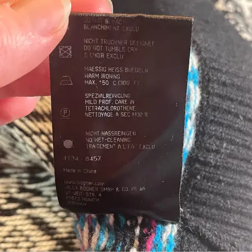 Bogner Fire + Ice Women’s Full Zip Wool Cashmere Blend Sweater Size S *FLAWS* Black - Image 4