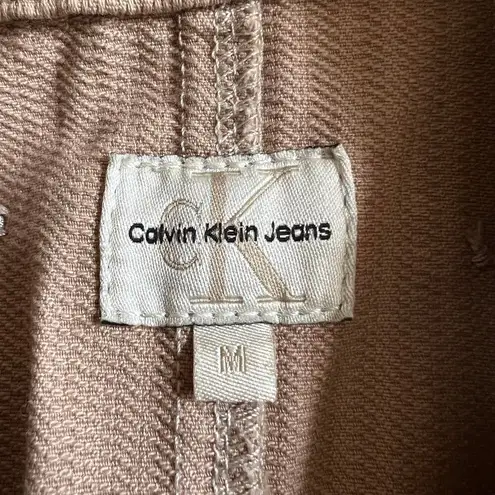 Calvin Klein Jeans CALVIN KLEIN Beige Collared Coat, Medium