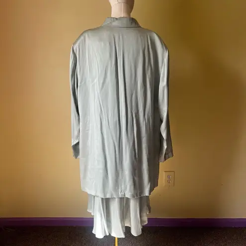 Vintage 90s Elisabeth by Liz Claiborne Washed Silk 2 Piece Set Sage Green 20 NWT Size undefined