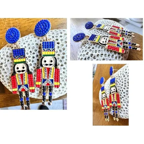 Nutcracker Earrings Toy Soldier New Christmas Ballet Jewelry French Guar… Blue
