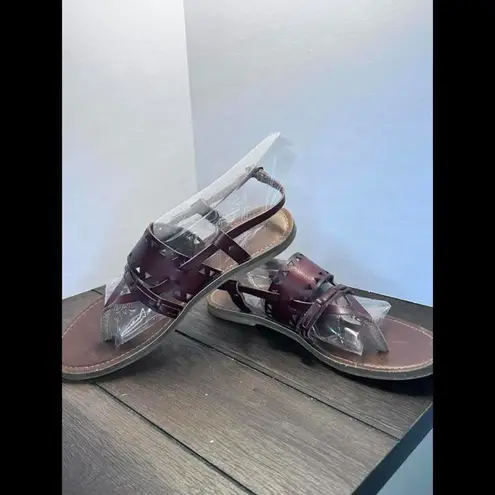 American Eagle  brown leather sandals women's size 7.5