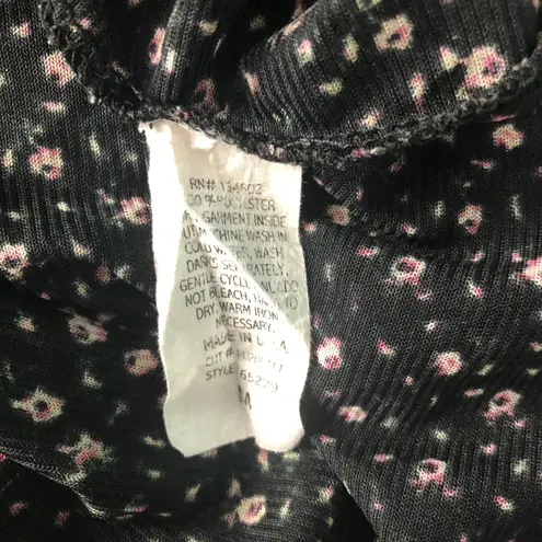 julie's closet Floral Button Down Lace Top Size M