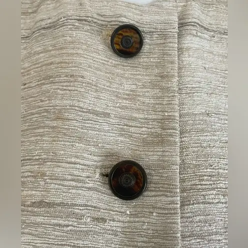 Vintage union label Herbert Grossman suit set womens size 6 beige textured White