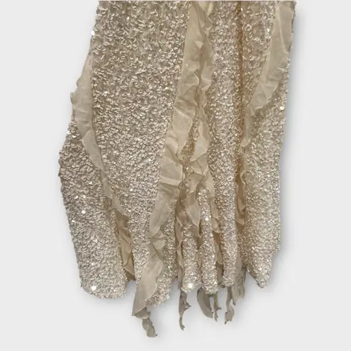 Bardot Marsella Ruffle Sequin Cocktail Midi Dress Size US/2