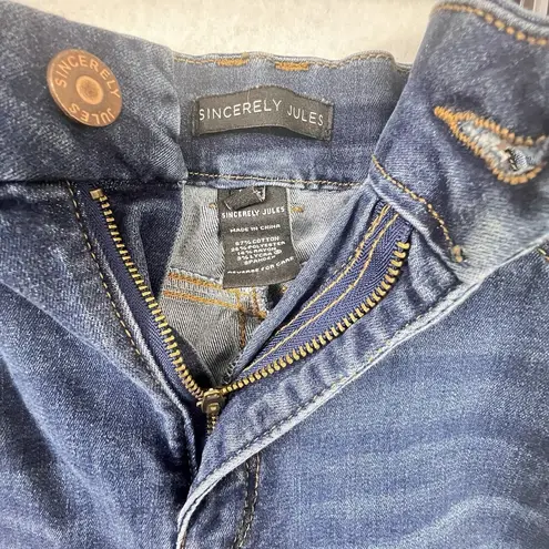 Sincerely Jules Flare Leg Jeans Sz 13/31 Dark Wash High Rise Blue Women’s