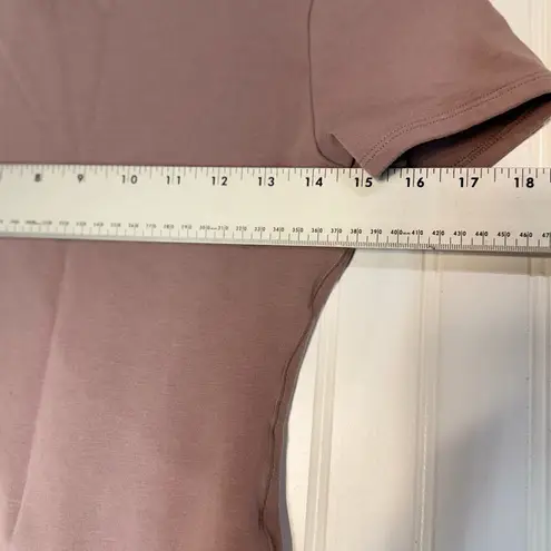 YITTY Lizzo Body Suit Sz M Mesh Disco Pink Short Sleeve Clip Bottom