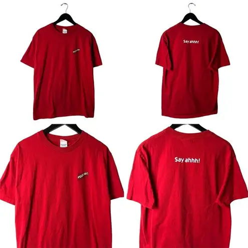 Dr McGillicuddy's Cherry Schnapps T Shirt Vintage Y2K Red Medium M Graphic Tee