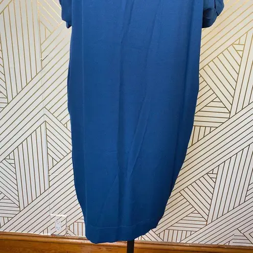 See By Chloe Blue Color Block Dolman Sleeve Dress