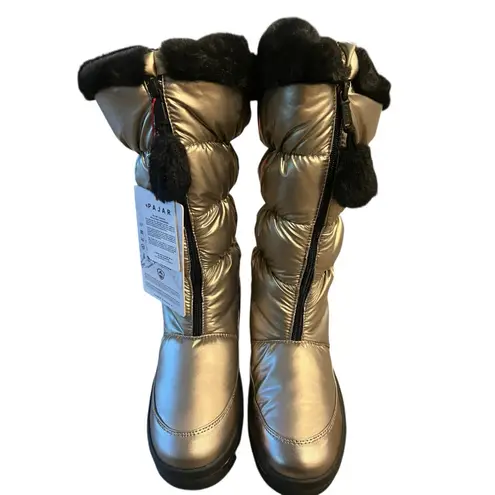 Pajar Women's Toboggan 2.0 Gold Stellare Tall Winter Boot Size 9 New