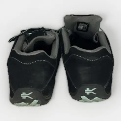 KURU Womens Sneakers Sz 11.5 Gray Black Teal Mesh Comfort Walking Athletic Shoe