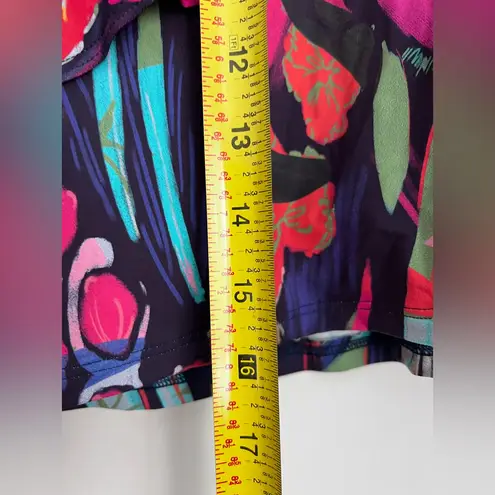 Dona Jo Spin Skirt Eco layered skort tennis pickleball multicolor print XL Black