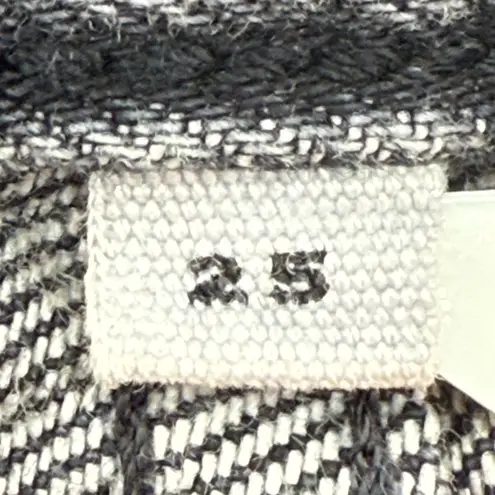 SLVRLAKE Hero Jeans Size 25 Midnight Rider NEW Distress High Rise Fray Straight Black