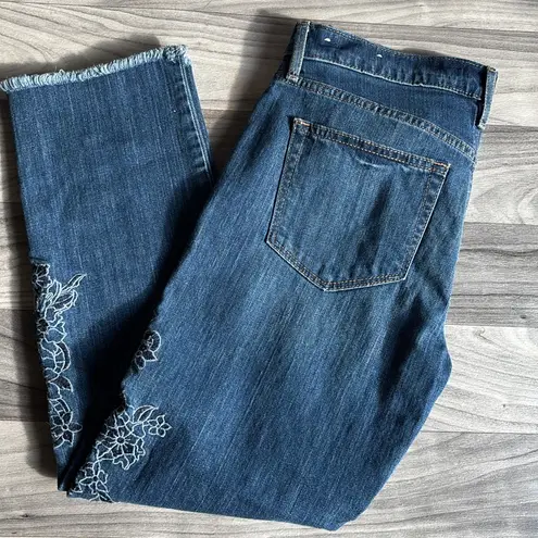 Loft  Blue Ankle Cropped Jeans