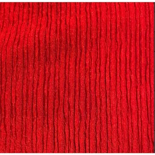 Eloquii Red Long Puff Sleeve Ribbed Shift Dress Sz.14/16