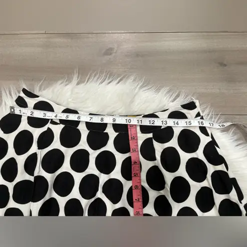 Who What Wear  Black and White Polka Dot A-Line Skirt Size 12