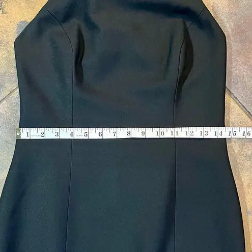 Laundry by Shelli Segal  Black Cocktail Lace Razor Back Tank Dress 8