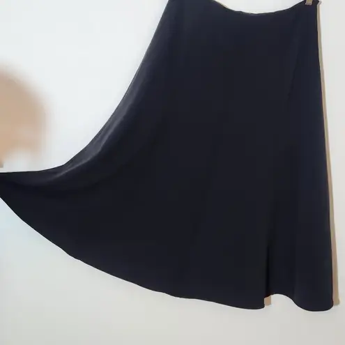 David N Vintage Full Black Maxi Skirt Size 12 Black Full Long Skirt