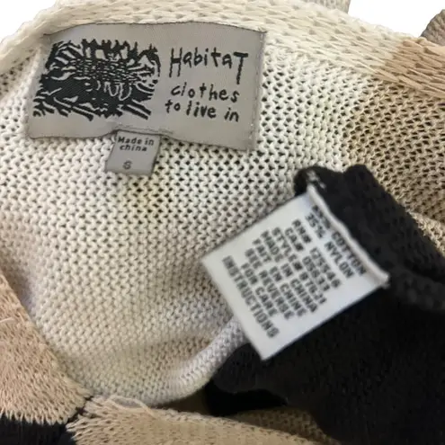 Habitat Clothes to Live in Women's SZ S Artistic Sweater Blouse Shirt Boho Chic