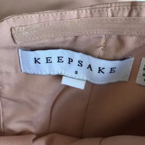 Keepsake Pink Asymetrical Strapless Dress Spring Summer Wedding Classic