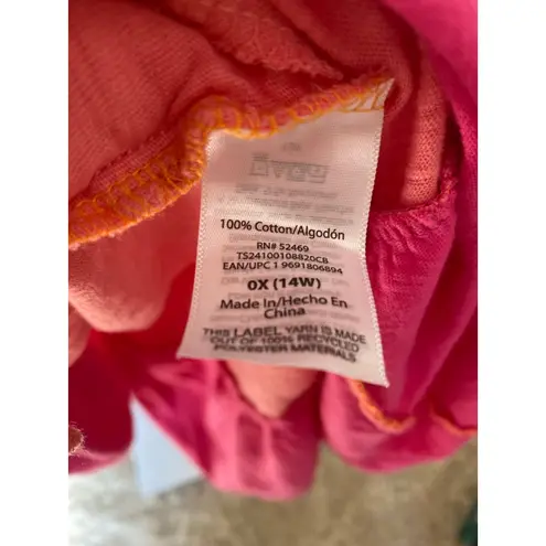 Terra & Sky Colorblock Sleeveless Dress Cotton Orange Pink Beach Breathable Boho