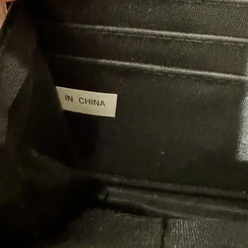 Black Faux Croc Wallet Clasp Frame | Accordion Card Slots | NWOT