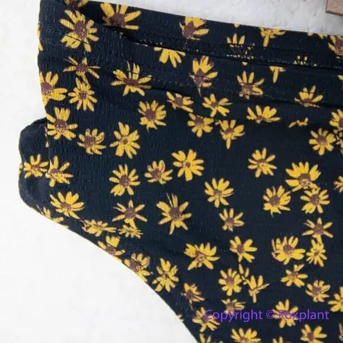 Thrills New! Set! Free People x black daisy high waist bikini, US size S