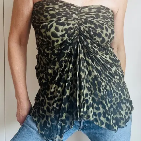 Isabel Marant Viscose “Coleen” Sarong Skirt Mini Size 36 Animal Print