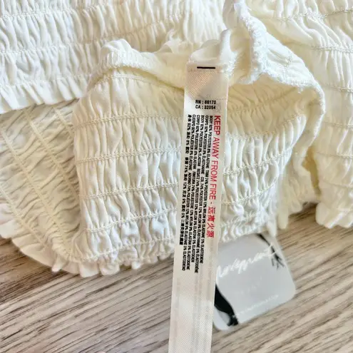 Free People Movement Say My Name Smock Top in White Size S NWT