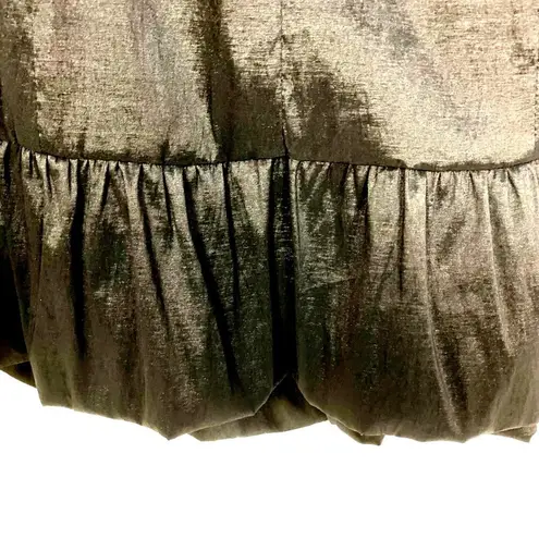 Masquerade Black Strapless 90s Y2K Cocktail Dress Hoco 14/15 Bubble Hem Rosettes