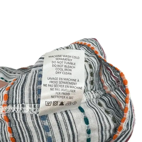 Veronica Beard Suzie Striped Mini Dress Long Sleeve Multicolor Size XS