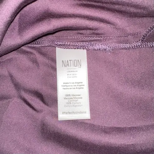 Nation Ltd NWT Ricky Cami Satin Purple Top SMALL