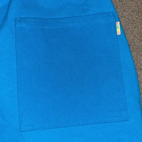 Big Bud Press Shortalls Unisex Oversized Teal Blue XS