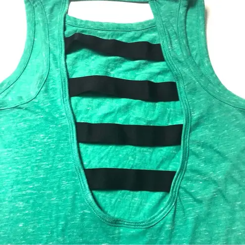 Victoria's Secret Victoria Sport Green and Black Women's Athletic Tank
 Sz S
